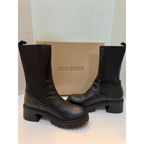STEVE MADDEN Womens  Block Heel Chelsea Boots,size:10B - Picture 3 of 9
